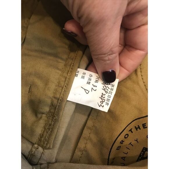 NEW Brothers Sons Hiking Work Pants 30x34” Khaki Pockets Zip Cotton Cool Max Zip - Picture 10 of 13